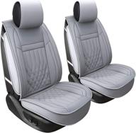 aierxuan 2pcs автомобильные чехлы на передние сиденья с водонепроницаемой кожей логотип