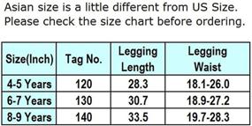 img 2 attached to Adorable Layered Skirt Leggings for Little Girls: Must-Have Girls' Clothing