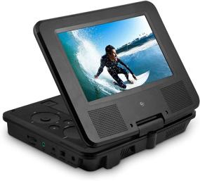 img 4 attached to 📀 Ematic 7-Inch Portable DVD Player - High Resolution LCD Display for ON-THE-GO Movies, Music &amp; Photos, 180 Degree Swivel, Premium Headphones, Travel Case