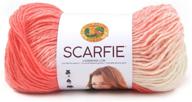 🧣 coral/cream lion brand yarn 826-227 scarfie yarn: find the perfect blend for your next scarf project! logo