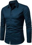 👔 localmode sleeve button casual business shirts: stylish and versatile men's clothing collection logo