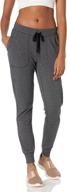 👖 comfortable and stylish: amazon essentials women's studio terry relaxed-fit jogger logo