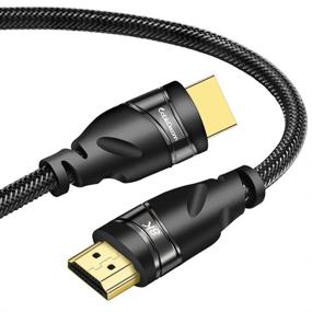 img 4 attached to 🔌 CABLEDECONN HDMI 8K 2.1 Ultra HD Cable with 8K@60Hz and 4K@120Hz Support, 48gbps Bandwidth, HDCP 3D Compatibility - Ideal for PS4, Set-Top Box, HDTVs, Projectors (2m 6.6ft)