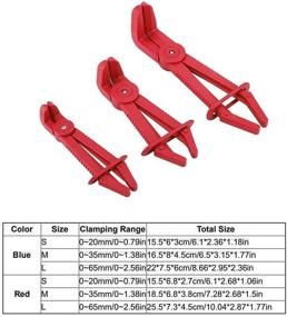 img 3 attached to 💥 Набор гибких зажимов для шлангов с щипцами для сжатия челюсти (3 шт) - Идеально подходит для зажимов шлангов Huhushop, топливных и водяных шлангов.