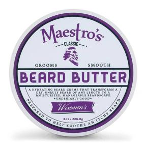 img 1 attached to 🧔 Maestro's Classic Beard Butter - Wisemen's Scent, 8 oz.