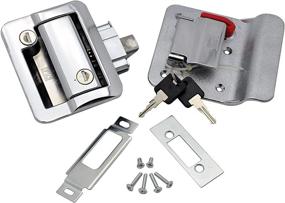 img 1 attached to 🔒 Enhance Security with FASTEC Industrial 43610-00 FIC Travel Trailer Deadbolt Lock - Chrome