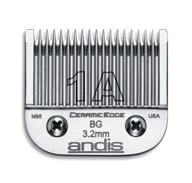 🔪 andis 63055 ceramicedge carbon infused steel blade: size a, 8-inch cut length, chrome – high-performance cutting solution logo