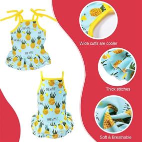 img 2 attached to 🍉 6 Piece Pet Clothes Set: Adorable Summer Fruit Dog Dress & Breathable T-Shirts for Small Dogs & Cats