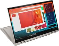 lenovo yoga c740 14-inch fhd ips touchscreen 2-in-1 laptop, 10th gen intel core i5, 8gb ram, 256gb pcie ssd, backlit keyboard, fingerprint reader, windows 10, aluminum chassis logo