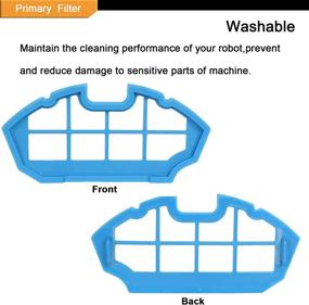 img 1 attached to 🧹 Essential Accessories Kit for Ecovacs Deebot N79 N79s DN622 500 N79w Yeedi K600 K700 Robotic Vacuum Cleaner - Including 2 Main Brushes, 1 Primary Filter, 10 HEPA Filters, 10 Side Brushes