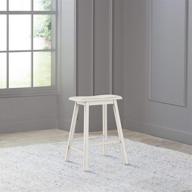 🪑 hillsdale moreno backless stool: counter height seating in sea white for stylish comfort логотип