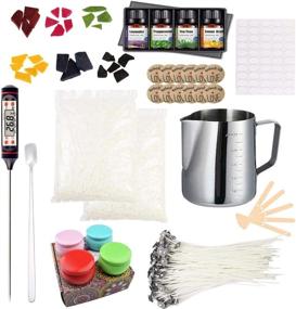 img 4 attached to 🕯️ EWONICE Candle Making Kit - Complete Supplies for Beginners, Including Wax, Pot, Tins, Wicks, and More