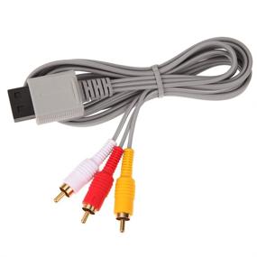 img 2 attached to Enhance Your Gaming Experience with the Jadebones Wired Motion Sensor Bar and AV Cable for Wii and Wii U