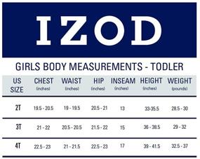 img 1 attached to IZOD Toddler School Uniform Interlock Girls' Clothing in Tops, Tees & Blouses