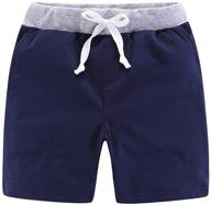 mud kingdom athleisure shorts cotton boys' clothing logo