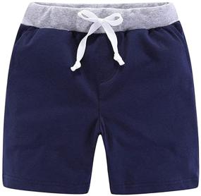img 4 attached to Mud Kingdom Athleisure Shorts Cotton Boys' Clothing