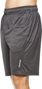 img 3 attached to Reebok Men's Drawstring Shorts - High Performance Workout & Running Shorts with Convenient Pockets