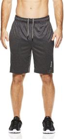 img 4 attached to Reebok Men's Drawstring Shorts - High Performance Workout & Running Shorts with Convenient Pockets