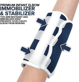 img 2 attached to 🦾 Top-Quality Pediatric Toddler/Kids Elbow Immobilizer Stabilizer Splint / Arm Restraint