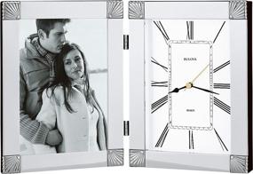 img 2 attached to 🕰️ Bulova B1254 Silver Ceremonial Picture Frame Clock: Enhancing Your Décor with Style and Elegance