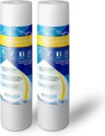 💧 ronaqua big sediment replacement water filters 1 micron 4.5"x 20" cartridges - compatible with 155358-43, 2pp20bb1m, ap810-2, fpmb-bb5-20, fp25b, p5-20bb, sdc-45-2005 (2 pack, 20") - enhance your seo logo