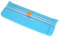 🔷 blue portable paper cutter guillotine paper trimmer with safety features for standard cutting of a2 a3 a4 a5 paper, photos, and labels - perfect for scrapbooking logo