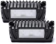 🚐 mictuning наружный led-фонарь для автодома 12v 750 люмен каждый, замена освещения для автодомов, прицепов, кемперов - набор из 2 шт. логотип