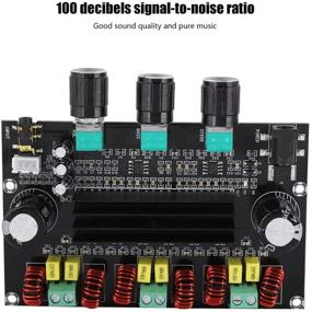 img 2 attached to 🔊 Звуковой модуль Zerone TPA3116D2, цифровая плата усилителя 2.1 канала, высокая мощность, 2x 80W + 100W.