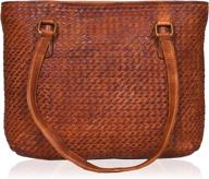 genuine leather shoulder basket design women's handbags & wallets logo