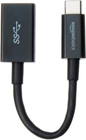 img 4 attached to 💻 Convenient USB Type-C to USB 3.1 Gen1 Female Adapter - Black by Amazon Basics