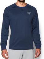 under armour baseball training henley men's clothing in shirts logo