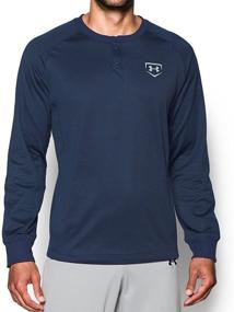 img 4 attached to Under Armour Baseball Training Henley Men's Clothing in Shirts