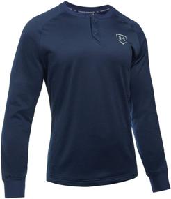 img 1 attached to Under Armour Baseball Training Henley Men's Clothing in Shirts