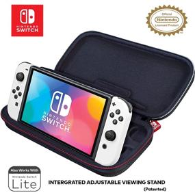 img 2 attached to 🎮 Ultimate Game Traveler Nintendo Switch Case - OLED, Switch, and Lite Compatible, Adjustable Stand, Game Storage, Premium Protective Hard Shell with Deluxe Handle