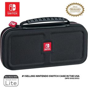 img 3 attached to 🎮 Ultimate Game Traveler Nintendo Switch Case - OLED, Switch, and Lite Compatible, Adjustable Stand, Game Storage, Premium Protective Hard Shell with Deluxe Handle