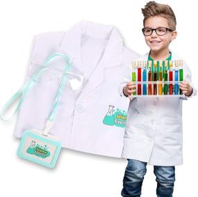 img 4 attached to 👩 Personalized Scientist Costume for Kids: Perfect for Dress-Up and Pretend Play