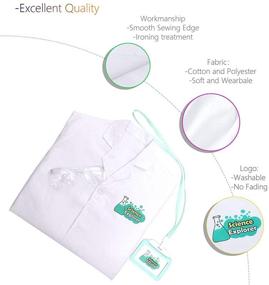 img 1 attached to 👩 Personalized Scientist Costume for Kids: Perfect for Dress-Up and Pretend Play