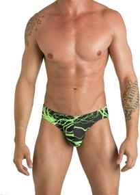 img 2 attached to Stylish and Supportive: Discover the Gary Majdell Sport Men’s Print Contour Pouch Bikini Swimsuit