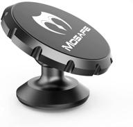 📱 mosafe magnetic phone car mount: universal holder for dashboard, 360° adjustable magnet cell phone kit in black logo