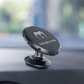 img 2 attached to 📱 Mosafe Magnetic Phone Car Mount: Universal Holder for Dashboard, 360° Adjustable Magnet Cell Phone Kit in Black