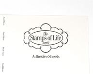 🔖 versatile adhesive sheets (10-pack) for card-making and scrapbooking by the stamps of life logo