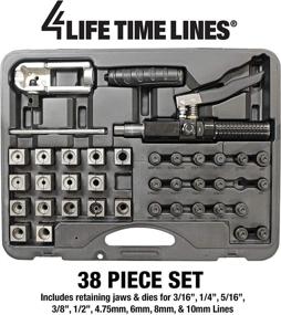 img 2 attached to 🔧 Efficient Flaring Tool Set for Universal Hydraulic Lines: 4LIFETIMELINES (Includes Multiple Dies for Various Sizes: 3/16" to 1/2" and 4.75mm to 10mm)