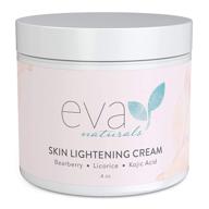 🌟 eva naturals kojic acid skin cream (4 oz) - hyperpigmentation treatment for dark spots on face and neck - boost collagen & reduce uneven skin tone - with bearberry, licorice & kojic acid logo