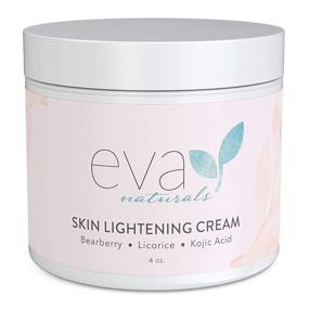 img 4 attached to 🌟 Eva Naturals Kojic Acid Skin Cream (4 oz) - Hyperpigmentation Treatment for Dark Spots on Face and Neck - Boost Collagen & Reduce Uneven Skin Tone - With Bearberry, Licorice & Kojic Acid