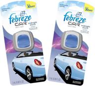 🌬️ febreze car vent clips: midnight storm scent - 2-pack, 0.06 fl oz logo