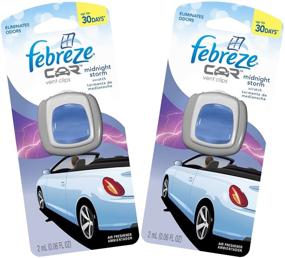 img 4 attached to 🌬️ Febreze Car Vent Clips: Midnight Storm Scent - 2-Pack, 0.06 FL OZ