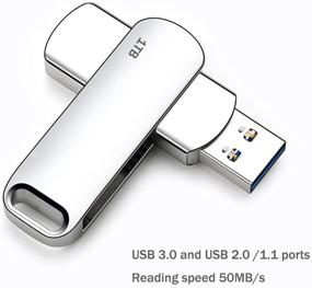 img 2 attached to 💾 Ультимативное решение для хранения данных: Флеш-накопитель Drive USB 1000 ГБ, совместимый с компьютером