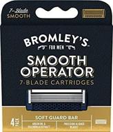 bromley's smooth operator 7-blade razor cartridges - pack of 4 logo