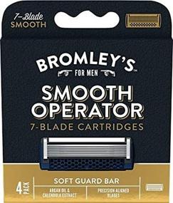 img 2 attached to Bromley's Smooth Operator 7-Blade Razor Cartridges - Pack of 4