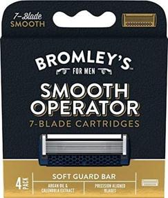 img 1 attached to Bromley's Smooth Operator 7-Blade Razor Cartridges - Pack of 4